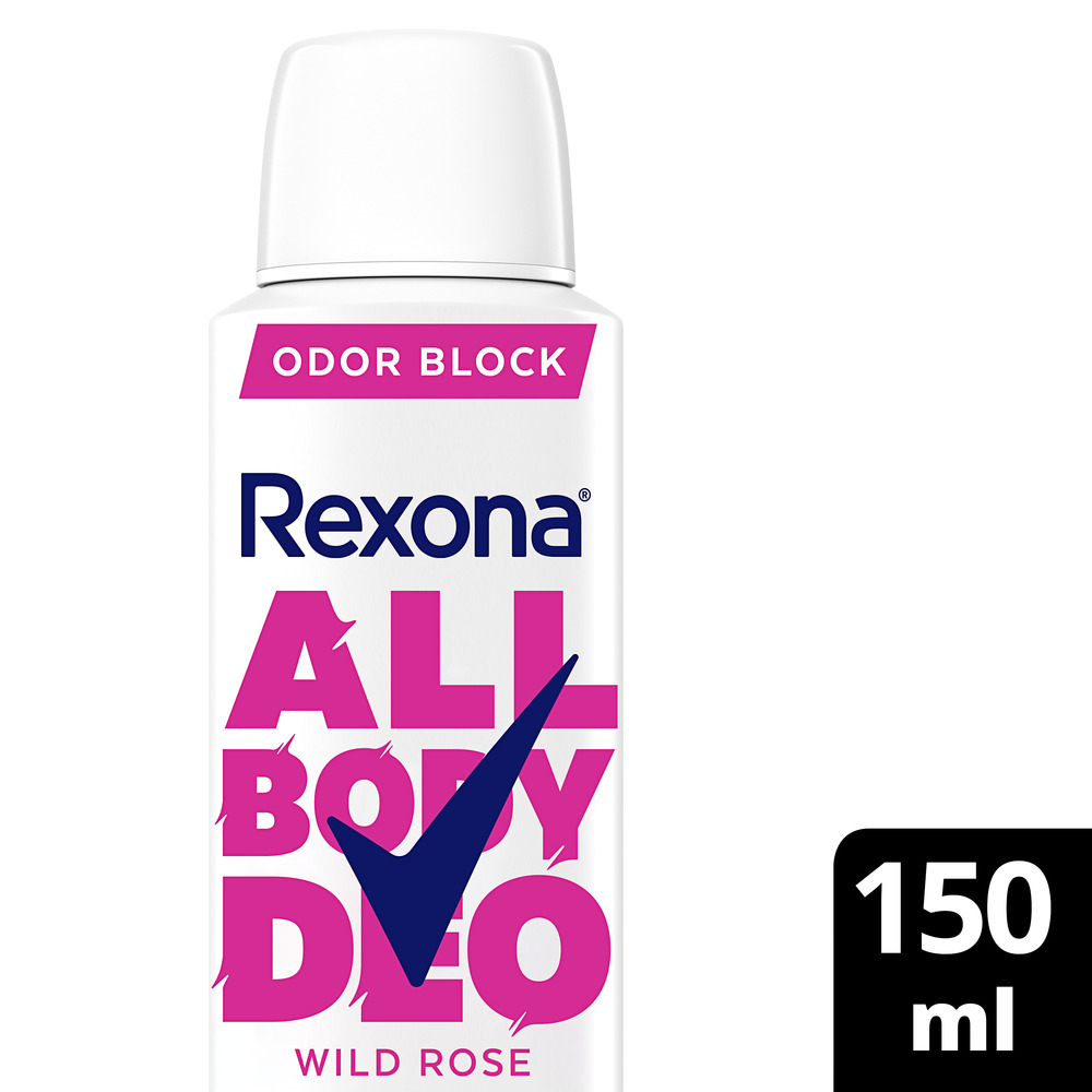 Rexona Desodorante en Aerosol para Todo el Cuerpo All Body Wild Rose 150 ml