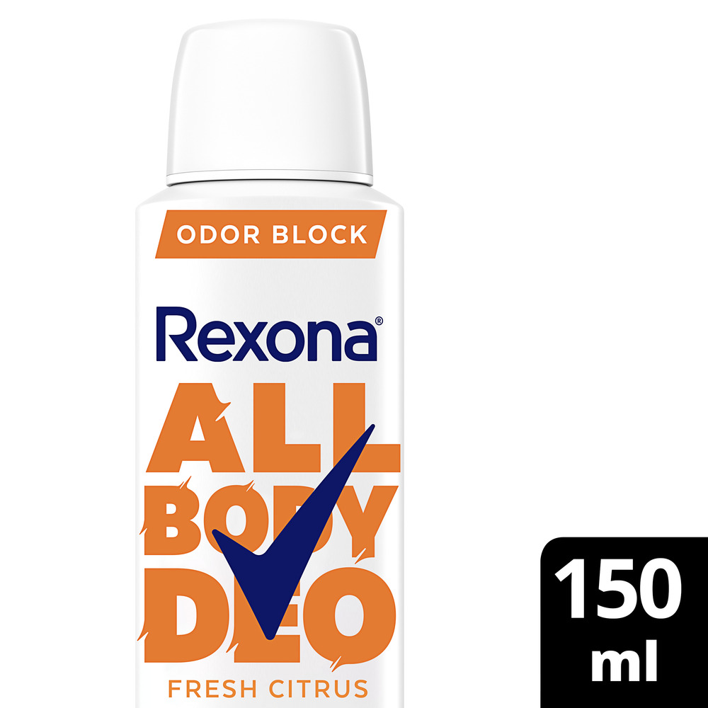 Rexona Desodorante en Aerosol para Todo el Cuerpo All Body Fresh Citrus 150 ml