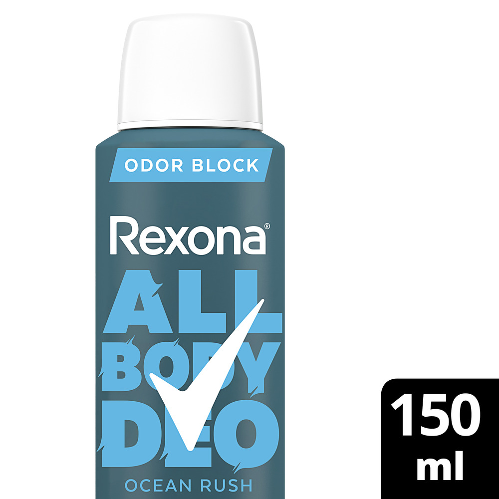 Rexona Desodorante en Aerosol para Todo el Cuerpo All Body Ocean Rush 150 ml