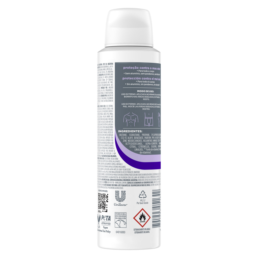 Dove Desodorante en Aerosol para Todo el Cuerpo Men All Body Fig y Suede 150 ml