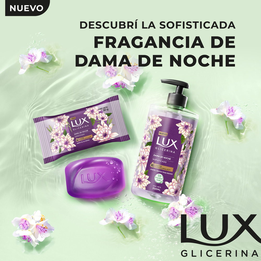 Lux Jabón Líquido de Glicerina Dama de Noche Doypack 220 ml