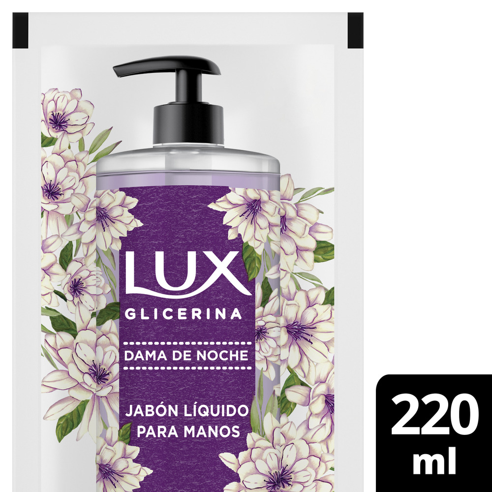Lux Jabón Líquido de Glicerina Dama de Noche Doypack 220 ml