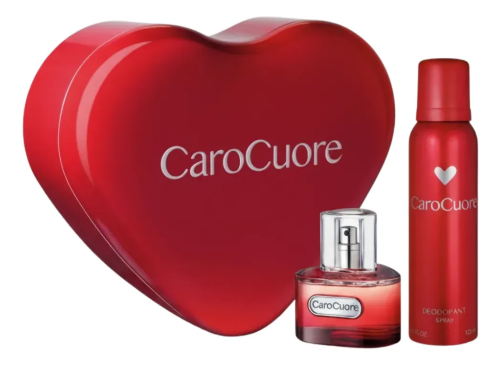 Caro Cuore Lata Corazon(Eau de Toilette 60 ml +Desodorante 123 Ml)