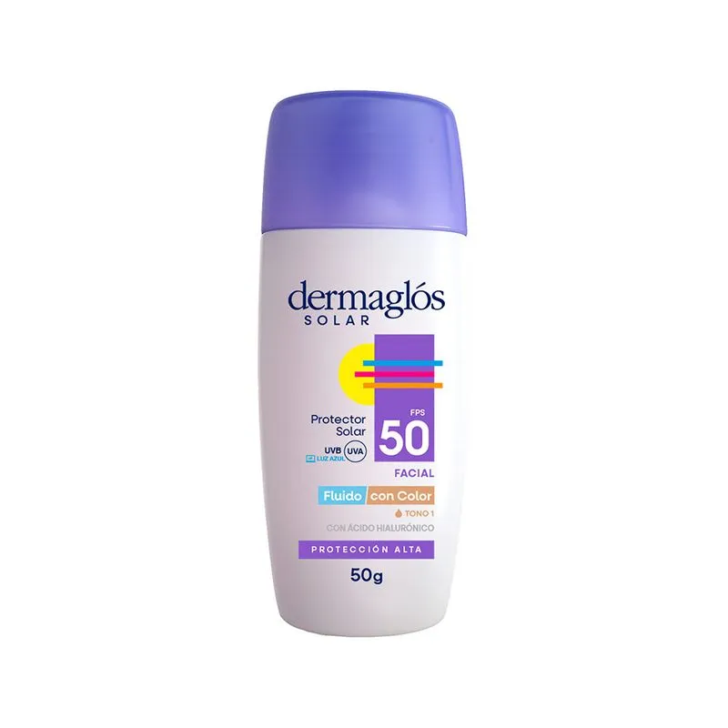 Dermaglós Solar Facial F50 Fluido Color Emulsión Tono 1 50 g