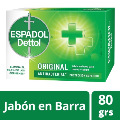 Espadol Dettol Jabón Original 80 g