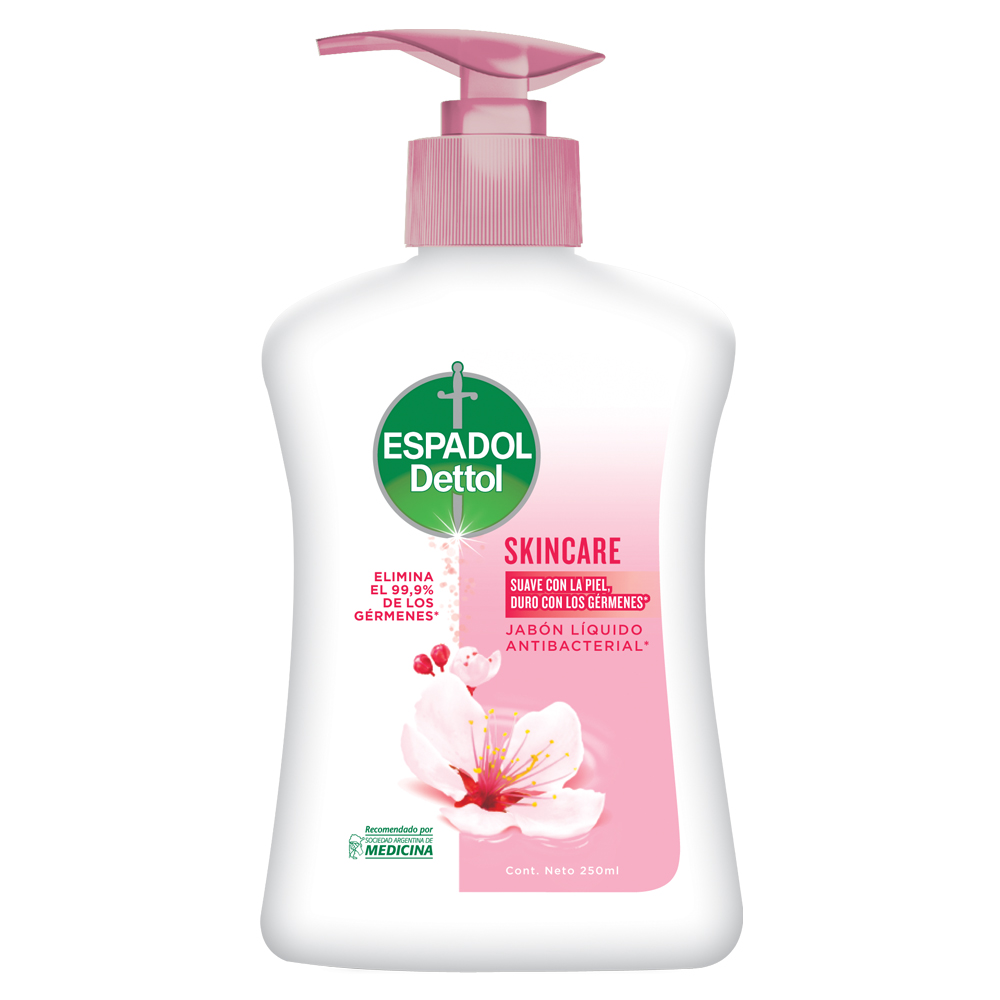 Espadol Dettol Jabón Liq Skincare 220 ml