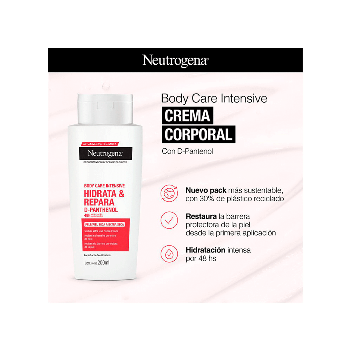 Neutrogena Body Care Inten Hidratante y Repara 200 ml