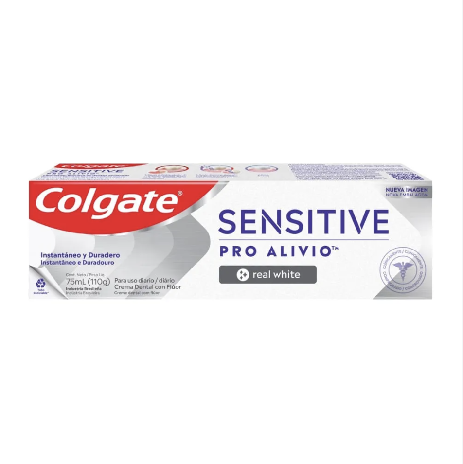 Colgate Crema Dental Sen Proa Real White 110 g