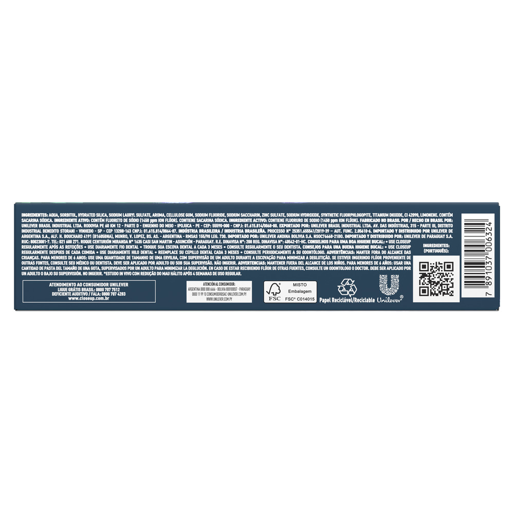 Close Up Pasta Dental en Gel Eucalyptus Freeze 90 g