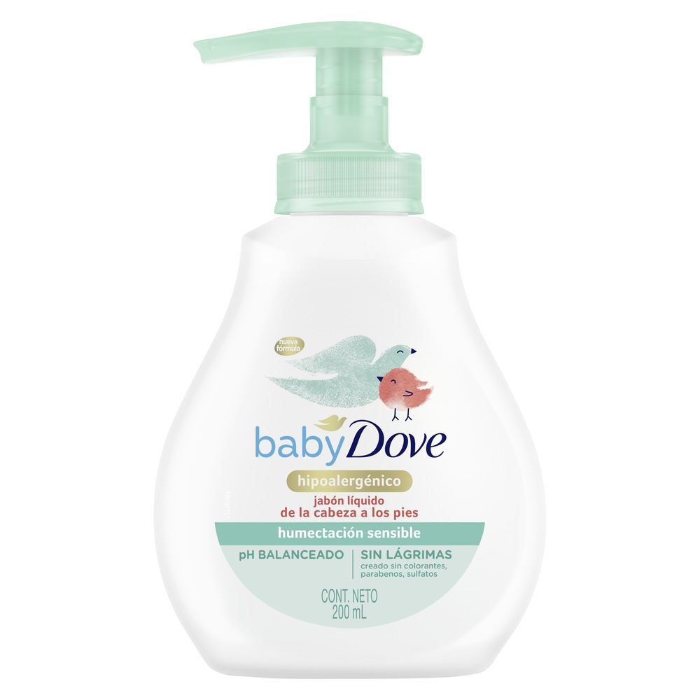 Dove Jabón Líquido Corporal Baby Humectación Sensible 200 ml