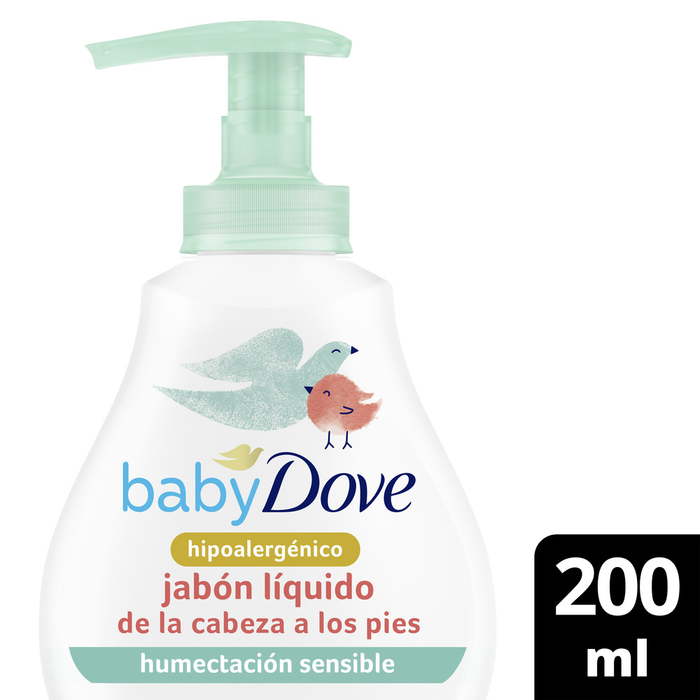 Dove Jabón Líquido Corporal Baby Humectación Sensible 200 ml