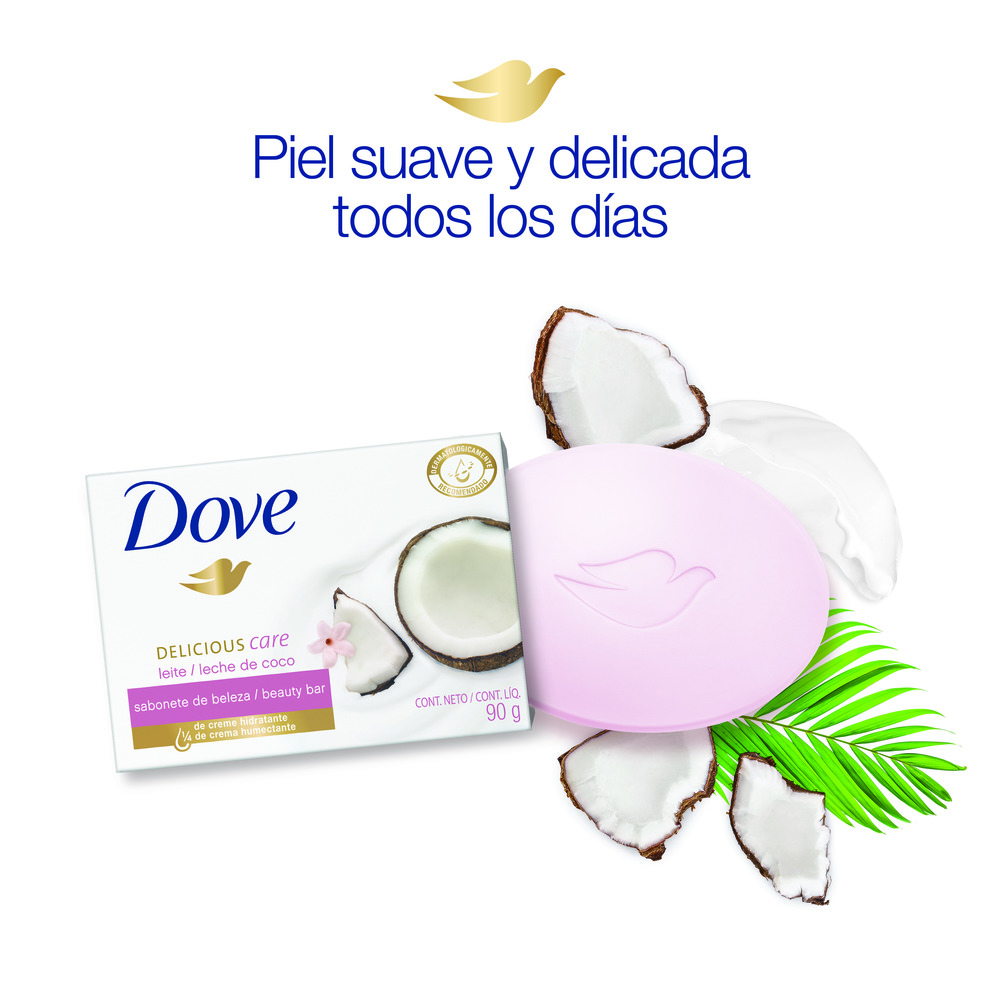 Dove Jabón de Tocador Leche de Coco 90 g
