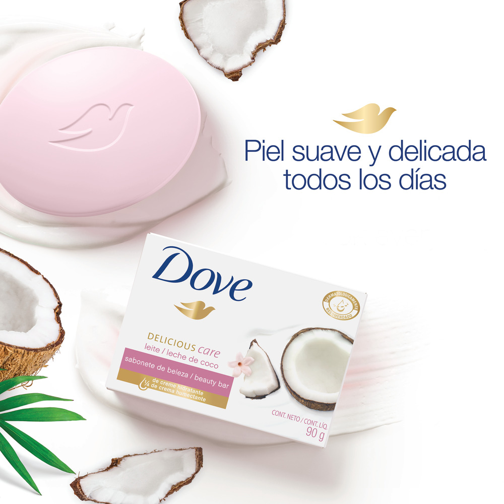 Dove Jabón de Tocador Leche de Coco 90 g