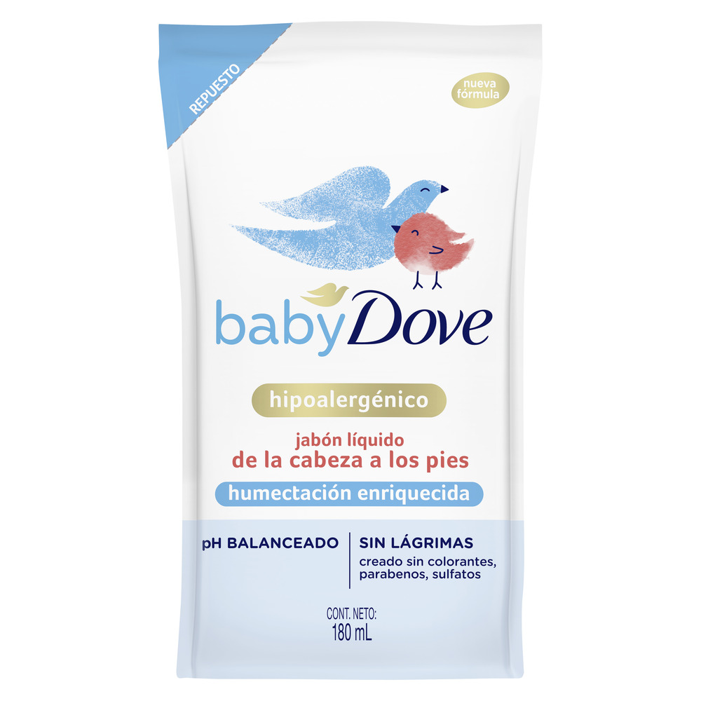 Dove Jabón Liquido Corporal Humectación Enriquecida Refill 180 ml