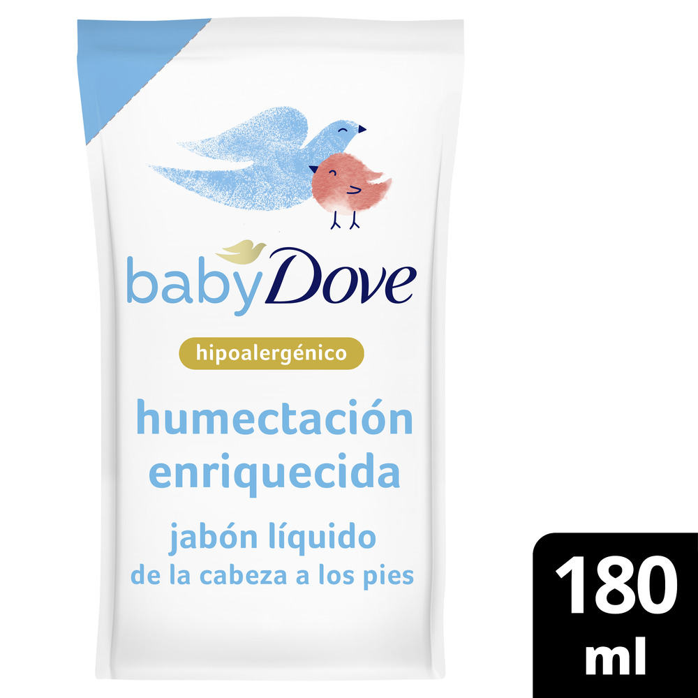 Dove Jabón Liquido Corporal Humectación Enriquecida Refill 180 ml