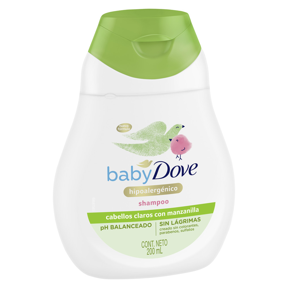 Dove Shampoo Cabello Claro Baby Humectación Enriquecida Ph Neutro 200 ml