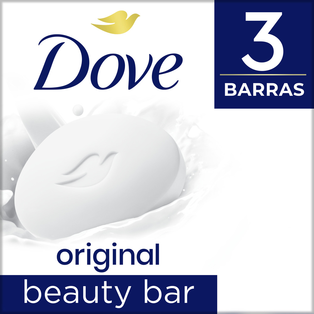 Dove Jabón de Tocador Original Pack de 3 X 90 G