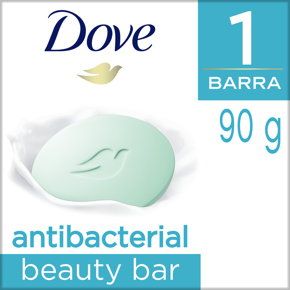 Dove Jabón en Barra Antibacterial Cuida y Protege 90 g