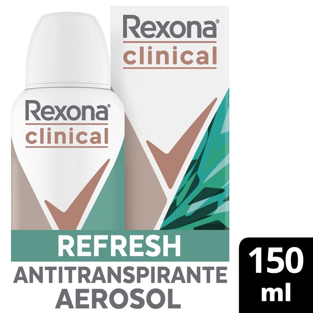 Rexona Antitranspirante en Aerosol Clinical Refresh 150 ml