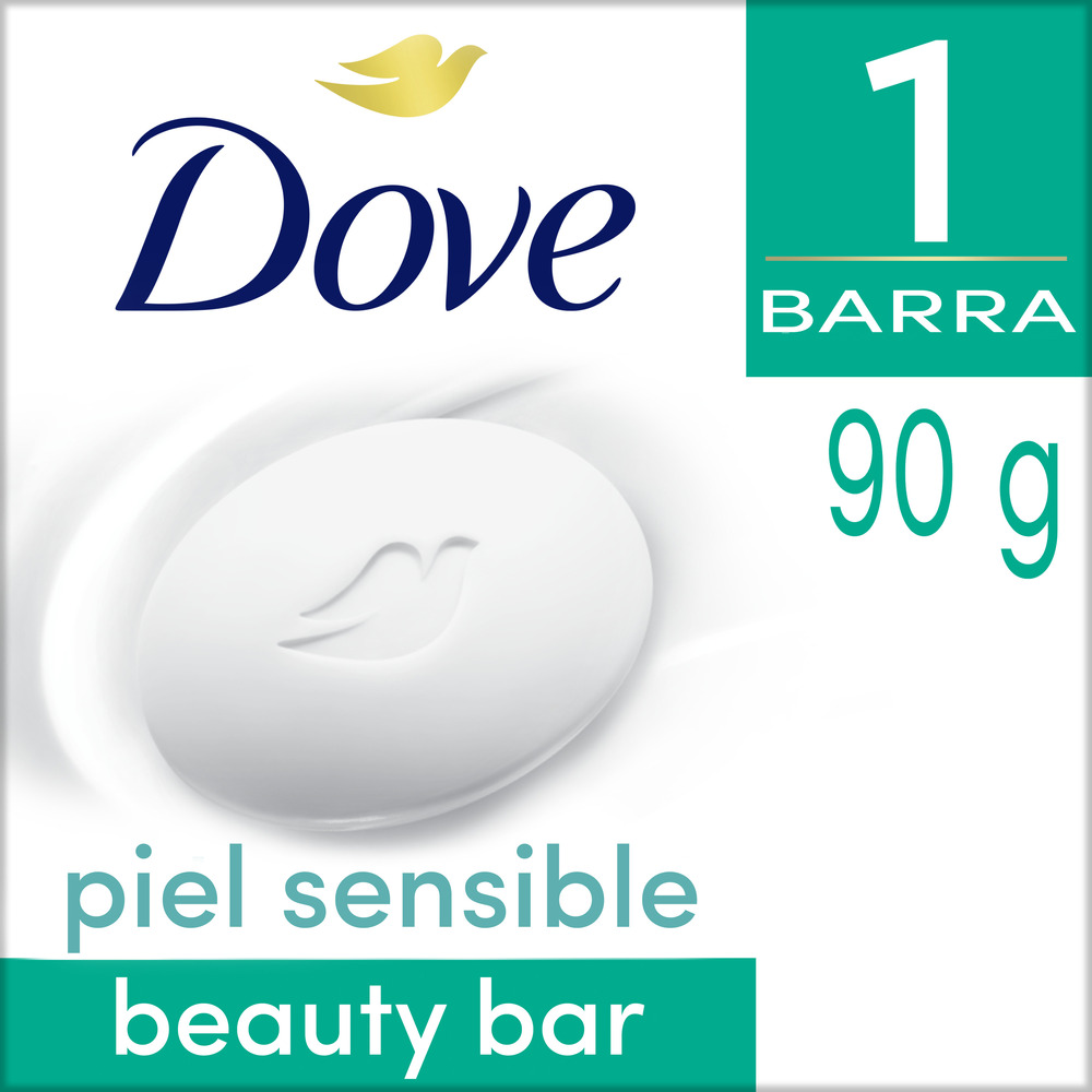 Dove Jabon en Barra Piel Sensible 90 g