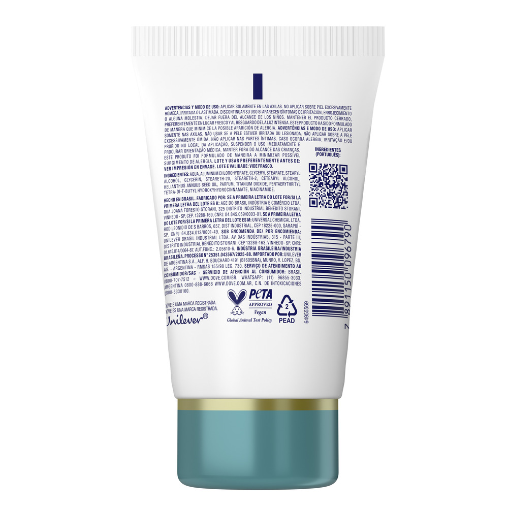 Dove Antitranspirante Serum Cream Piel Sensible 50 g
