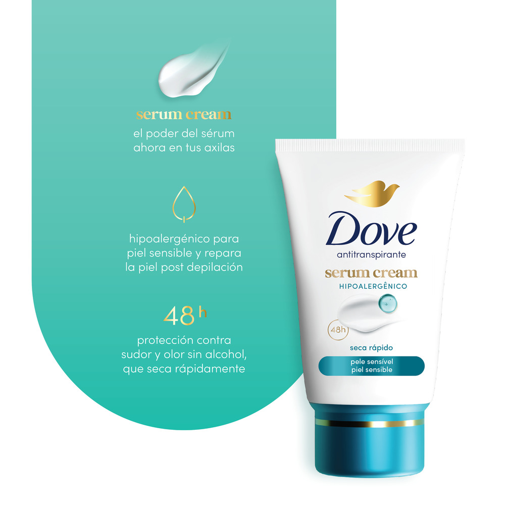 Dove Antitranspirante Serum Cream Piel Sensible 50 g