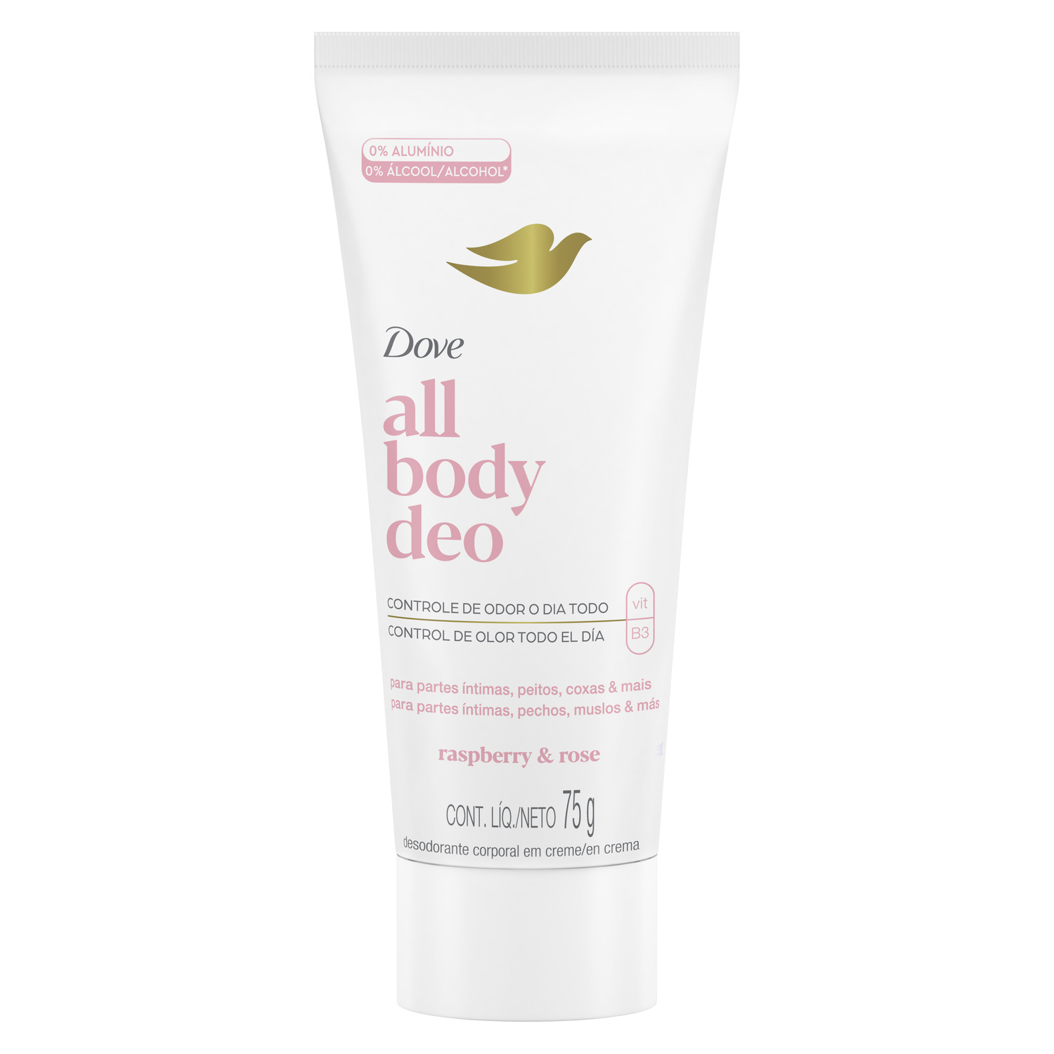 Dove Desodorante en Crema para Todo el Cuerpo All Body Raspberry y Rose 75 ml