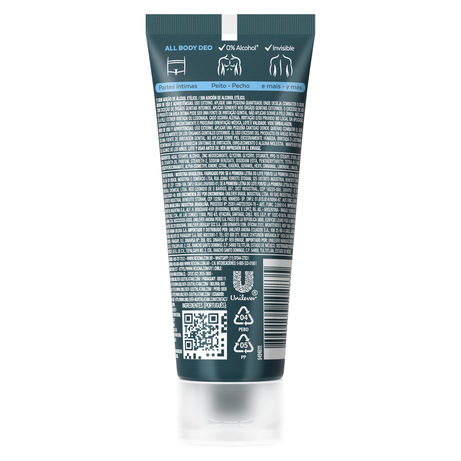 Rexona Desodorante en Crema para Todo el Cuerpo All Body Ocean Rush 75 ml