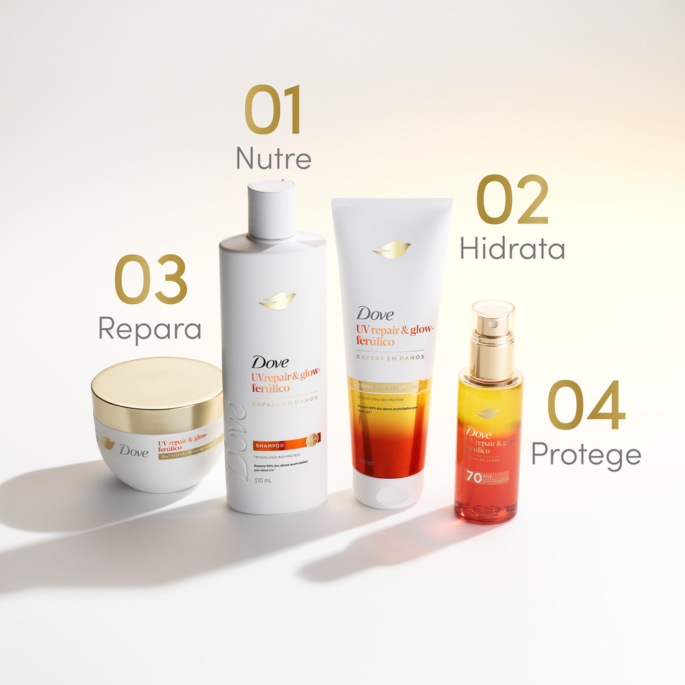 Dove Acondicionador UV Repair y Glow 250 ml