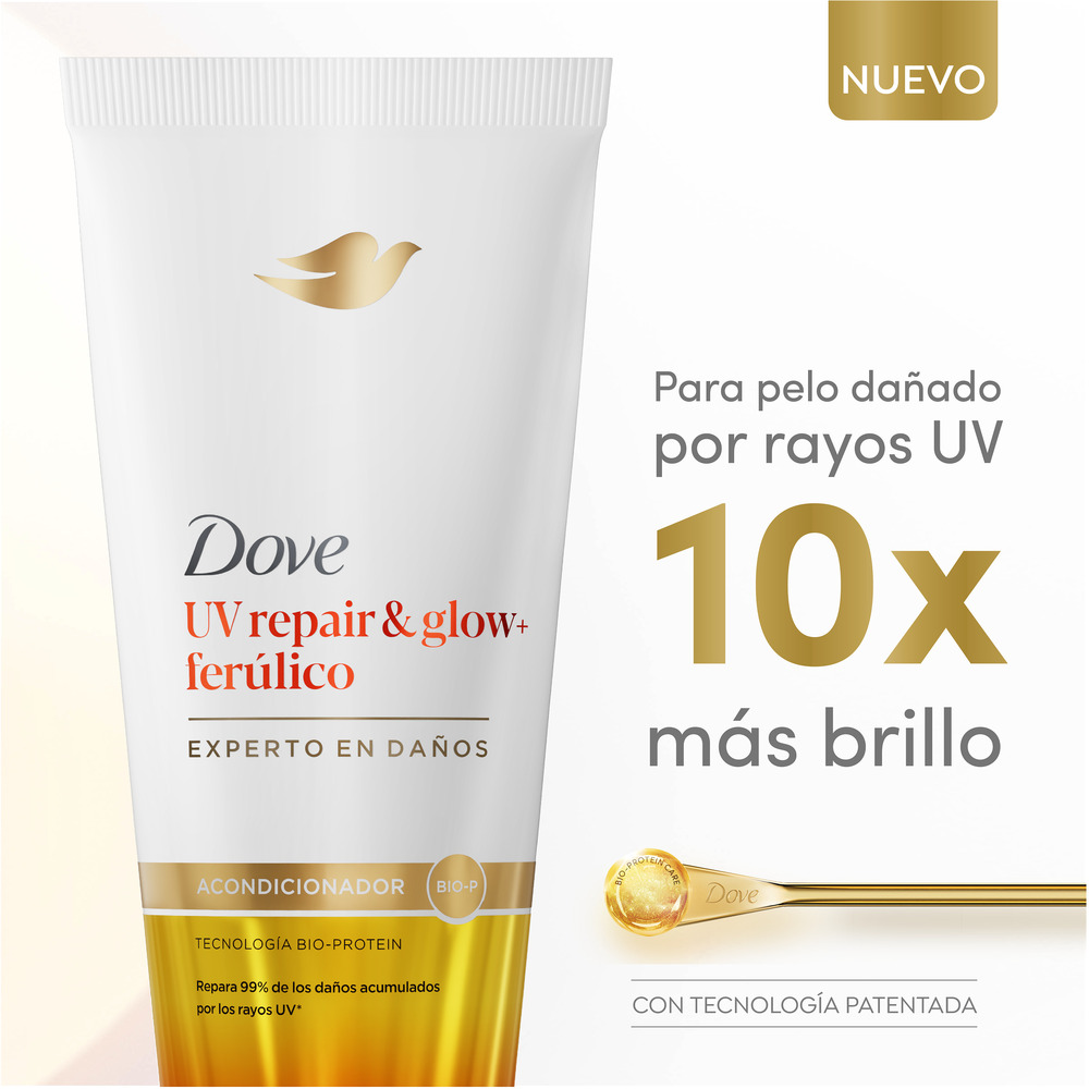 Dove Acondicionador UV Repair y Glow 250 ml