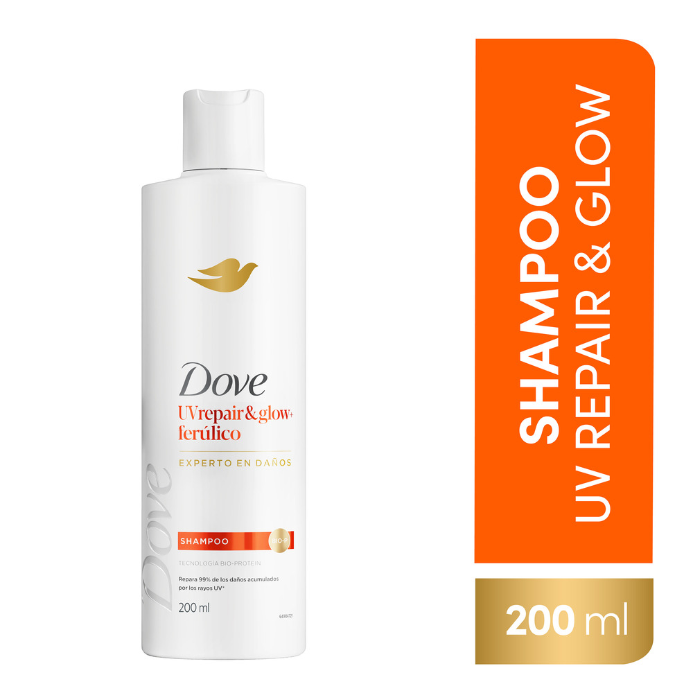 Dove Shampoo UV Repair y Glow 200 ml